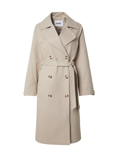 Everly Prechodný kabát tmavošedá