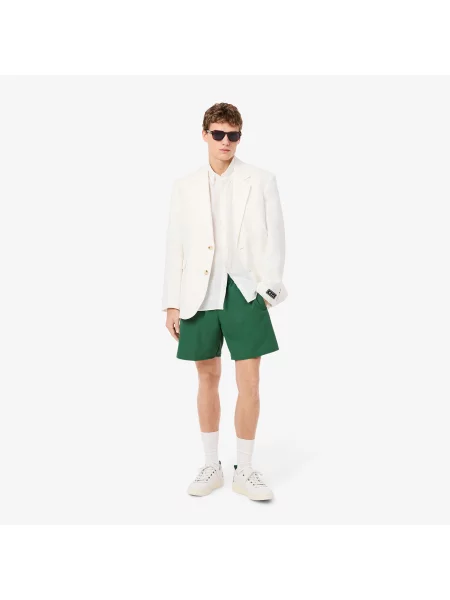 Lacoste Monochromatyczne Kąpielówki zielone