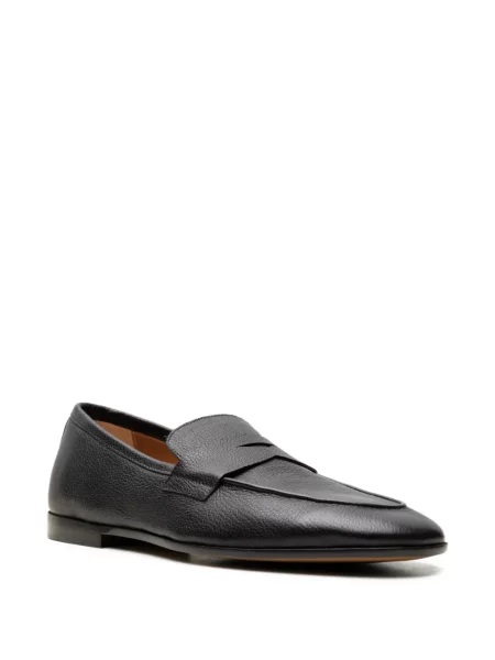 Pantofi loafer Chuckies din piele negru