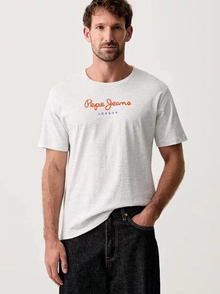 Pepe Jeans tričko pánske sivá