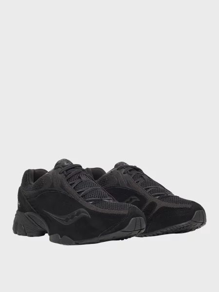 Замшевые кроссовки Saucony черные