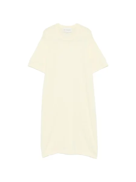 Rochie tip cămașă Bompard cu decolteu rotund de costum galben