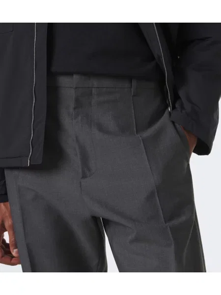 Pantaloni Jil Sander de lână gri