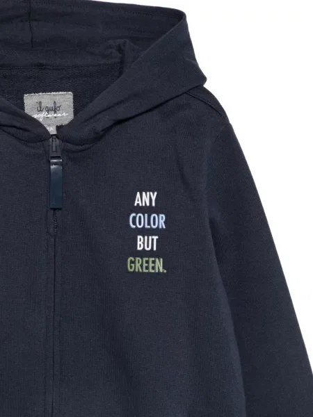 Bluza z kapturem dziecięca Il Gufo niebieska