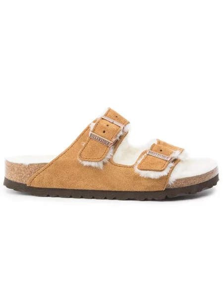Kapcie Birkenstock brązowe