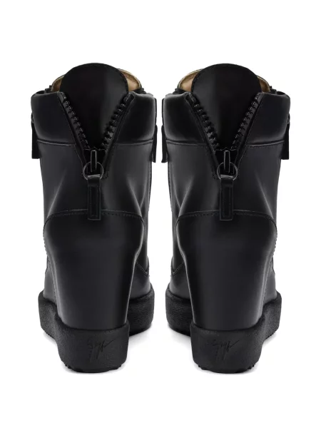 Sneakerși Giuseppe Zanotti cu pană negru