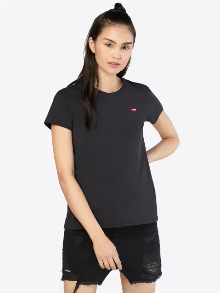 Rövid ujjú rövid pólóing Levi's® fekete