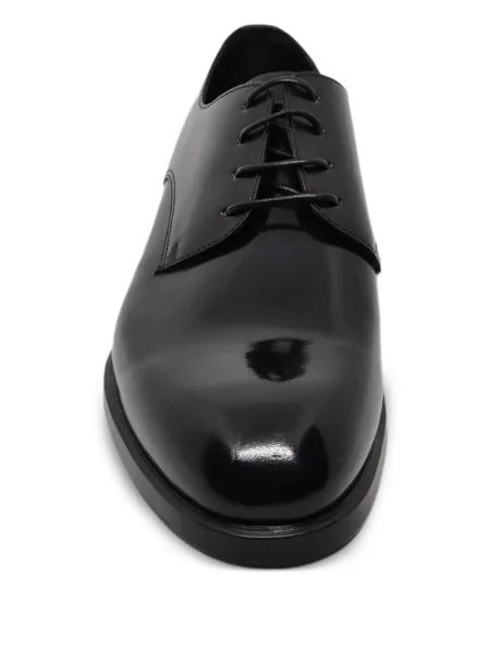 Кожени обувки в стил дерби Barrett с връзки черно