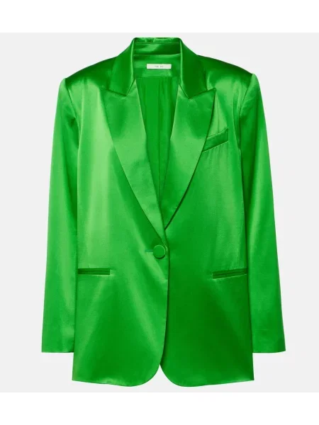 Sacou The Sei de mătase verde