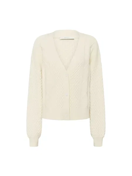 Kardigan Gestuz wełniany beżowy