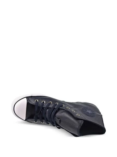 Kožené retro tenisky Converse Chuck Taylor All Star s výšivkou černé