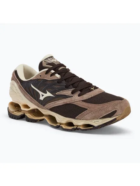 Topánky Mizuno Wave Prophecy LS molé/pristine/fungi hnedá