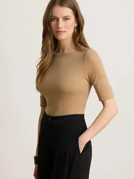 Lauren Ralph Lauren tricou pentru femei cu maro