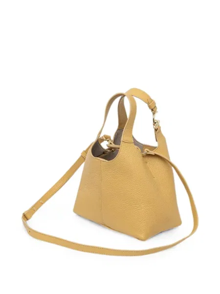 Geantă shopper Coccinelle din piele galben