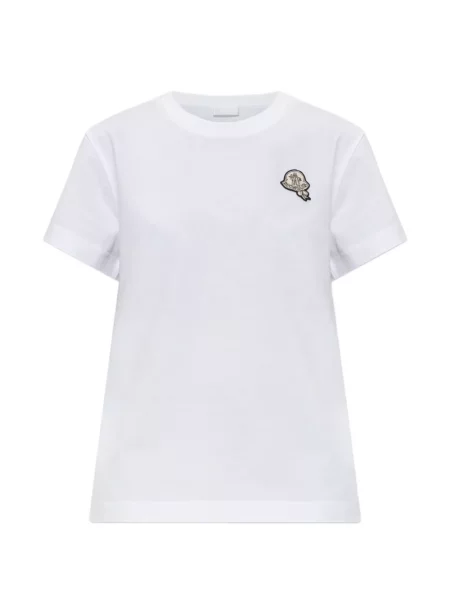 Tricou Moncler cu autograf alb