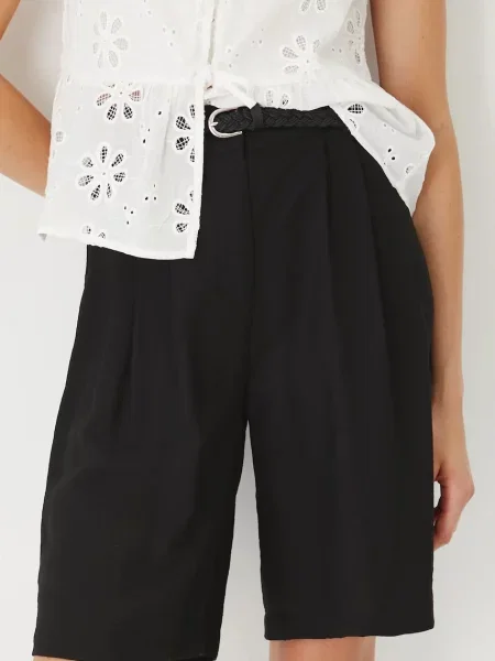 Шорти Medicine однотонні висока посадка чорний