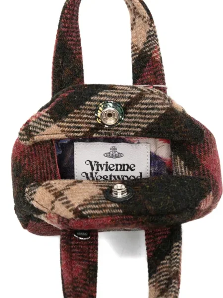 Mini torbica Vivienne Westwood s vezom smeđa