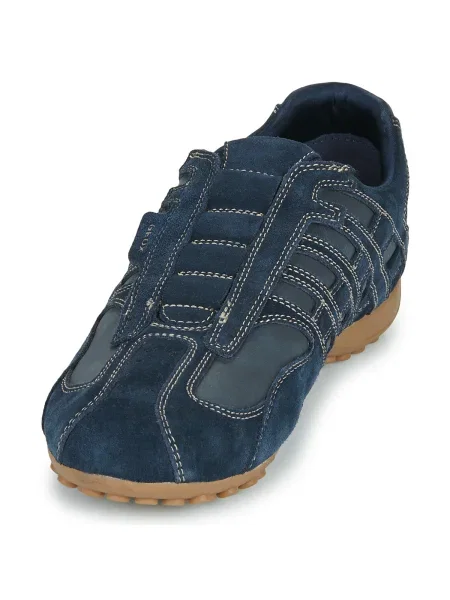 Pantofi Geox cu model piele de șarpe albastru