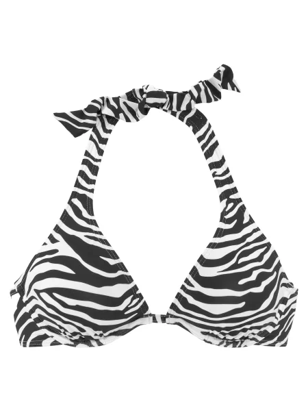 VENICE BEACH Sutien costum de baie negru alb