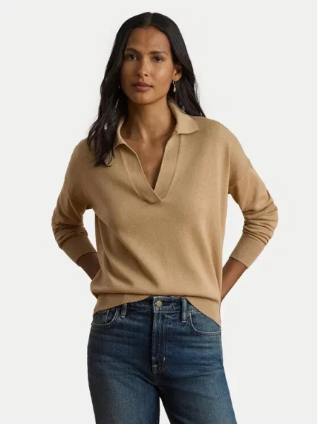 Pulover Lauren Ralph Lauren bež