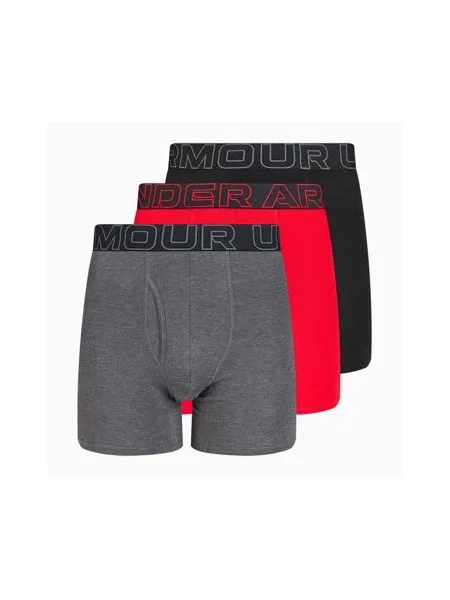 Труси Under Armour Perf Cotton 6 3 шт карбон чорний/галактика чорний