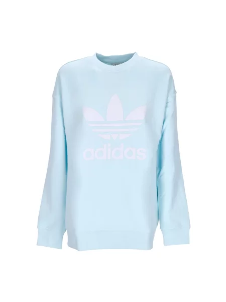 Lekka bluza z kapturem Adidas niebieska