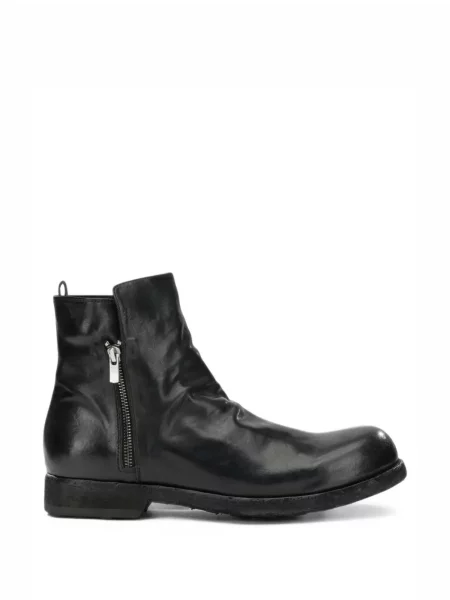 Botine Officine Creative din piele negru