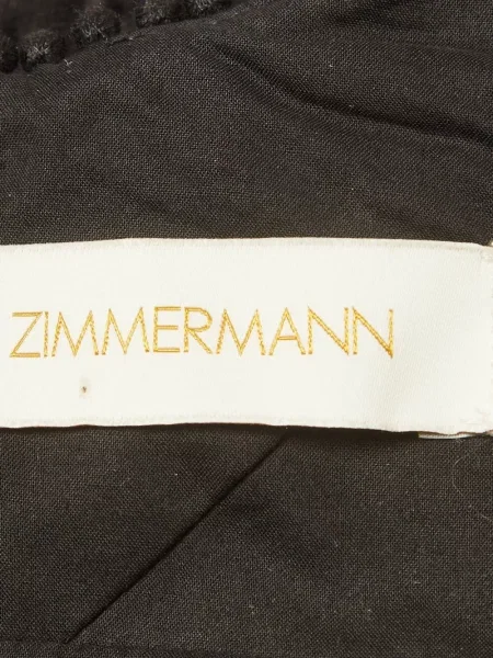 Rochie mini Zimmermann cu umerii deschiși negru