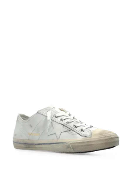 Sneakerși Golden Goose V-Star din piele alb
