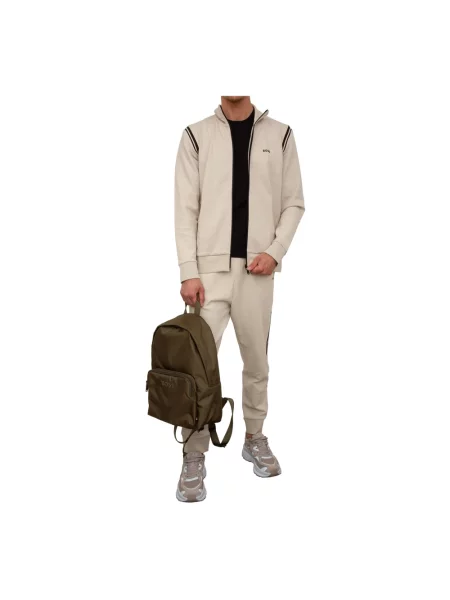 Bluza sportowa Boss Green beżowa