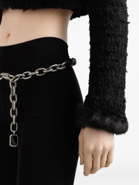 Яке Dolce & Gabbana от туид черно