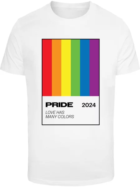 Mister Tee Tričko Many Colors Pride modrá / žlutá / tmavě fialová / tmavě červená bílá