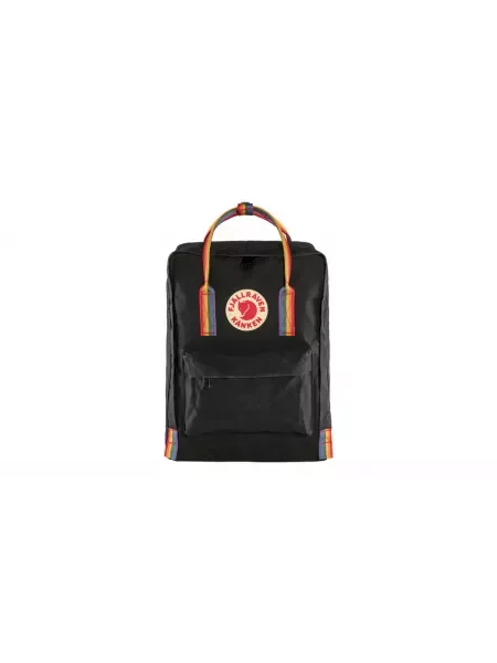 Fjallraven plecak Kanken Rainbow duży z aplikacją czarny