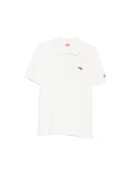 Koszulka polo Kenzo w tygrysie prążki biała