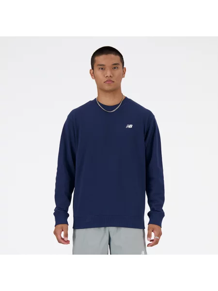 Bluza New Balance Sport Essentials French Terry granatowa S niebieska