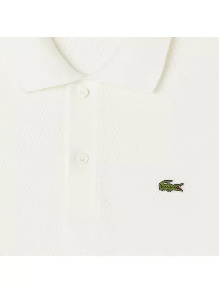Lacoste Sweter Z Kołnierzykiem Polo Classic Fit beżowy