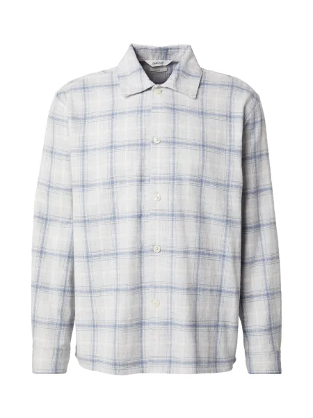 SELECTED Košile SLHEDWIN kouřově modrá / světle šedá bílá