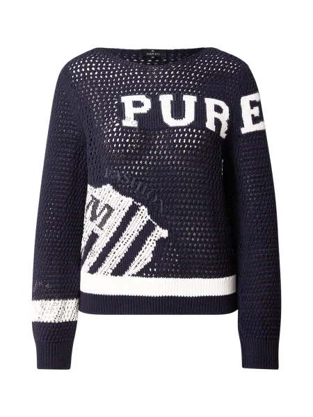 Monari Pulover bleumarin alb