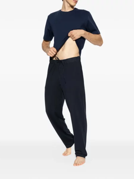 Scurt tricou Hanro cu decolteu rotund albastru