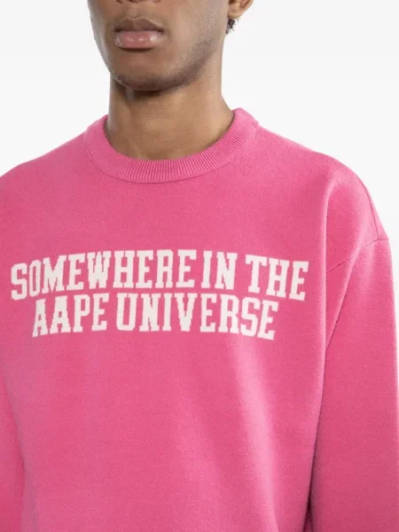 Hanorac Aape By A Bathing Ape cu imagine roz
