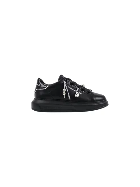 Sneakersy Karl Lagerfeld skórzane czarne