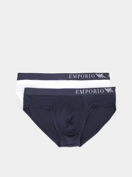 Набір трусів Emporio Armani білий/синій білі