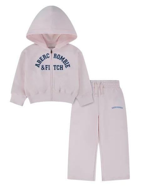 Abercrombie & Fitch Jogging ruhák opál / pasztell-rózsaszín fekete