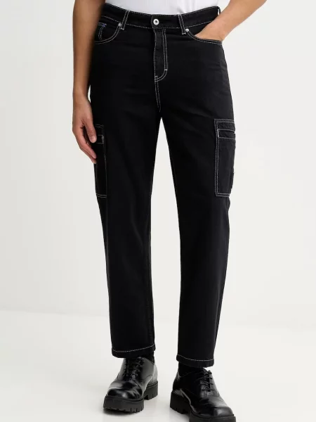 Hlače Karl Lagerfeld Jeans črna