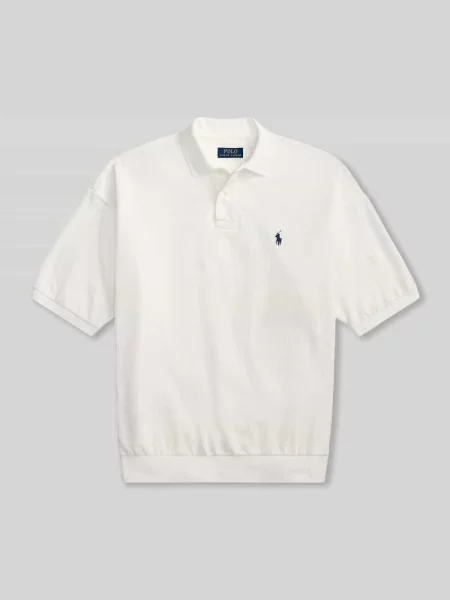 Koszulka polo z czystej bawełny o kroju loose fit Polo Ralph Lauren biała