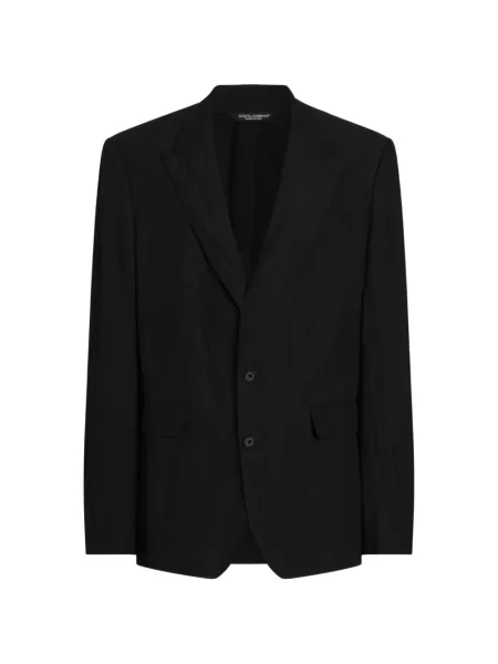 Geacă Dolce & Gabbana cu două rânduri de nasturi negru