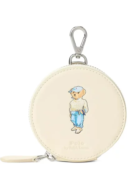Ochelari de soare Polo Ralph Lauren din piele de căprioară cu imagine de costum albastru