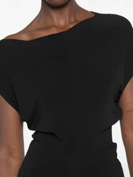 Rochie midi Vince drapată negru