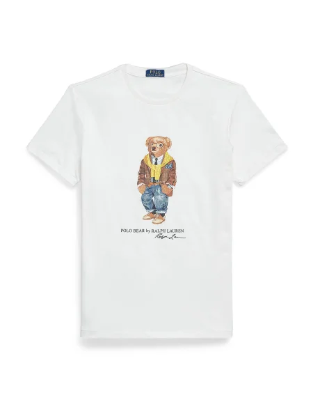Polo Ralph Lauren Tricou albastru / albastru deschis / maro / galben alb