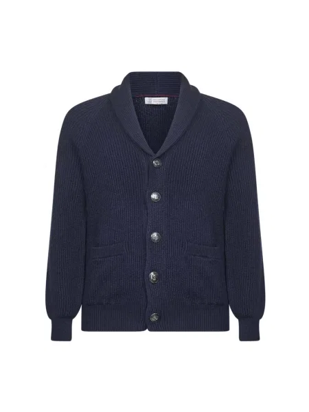 Kardigan Brunello Cucinelli niebieski